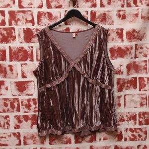 Brown Velvet Seven7 Top